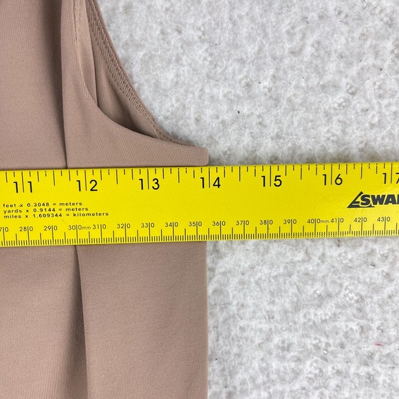 Aritzia Babaton Nude Contour Dress Womens Pullover Stretch Sleeveless Size Large - Picture 4 of 9
